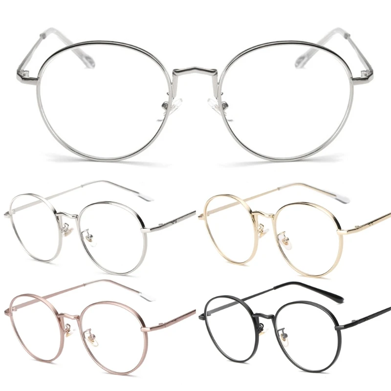 Винтажные круглые очки в оправе женские брендовые дизайнерские gafas De Sol простые