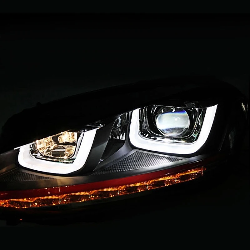 Roadot 2 шт. светодиодный светильник для стайлинга автомобиля s VW Golf 7 2014 головы бега