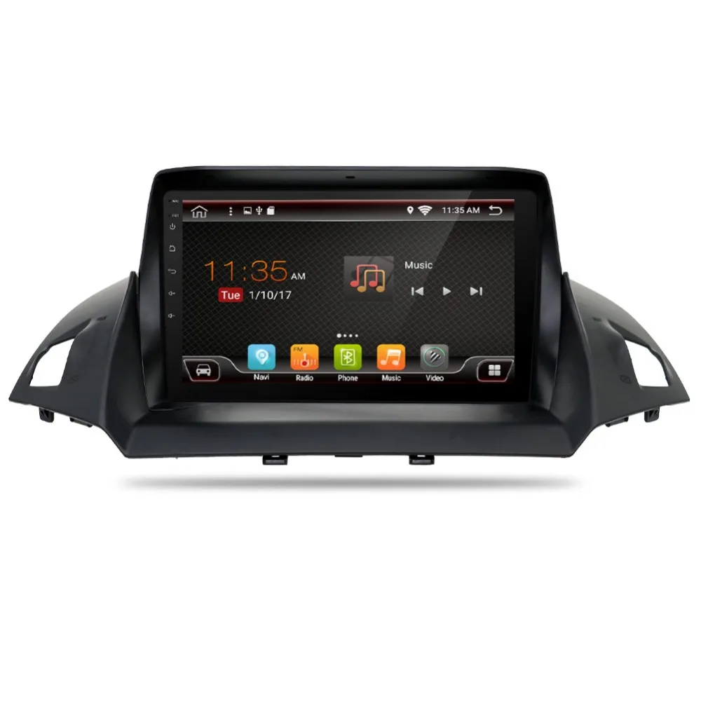 1024*600 9 дюймов четырехъядерный Android 7 1 автомобильный dvd плеер для Ford Kuga 2013 с Bluetooth 16