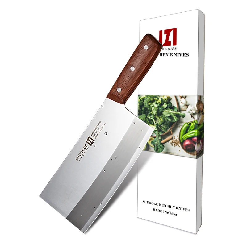 SHUOOGE 8 дюймовый кухонный нож из нержавеющей стали качественный для нарезки