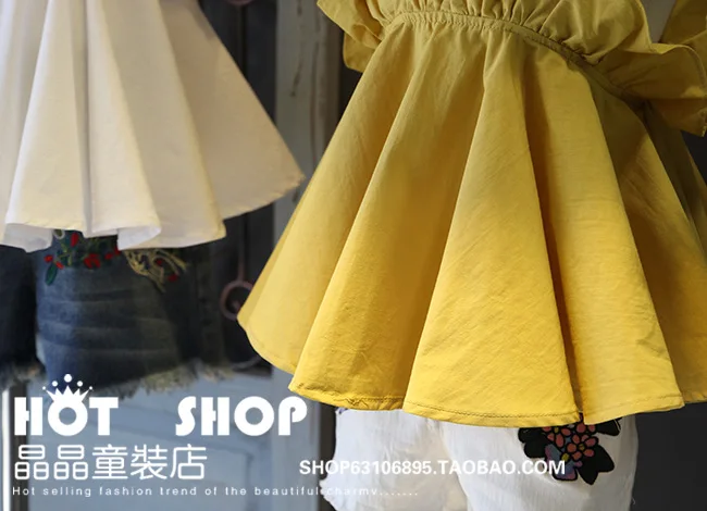 2017 spring&ampsummer new baby girls dress Strapless for girl party white yelllow kids vestido sweet Princess | Детская одежда и