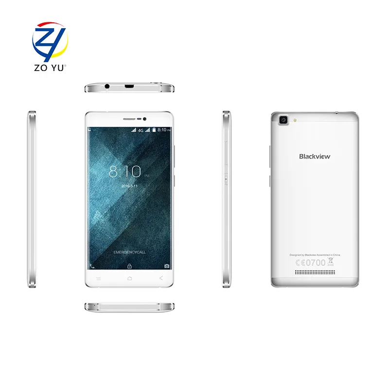 Blackview A8 max 4 г 5.5 &quotHD IPS Смартфон Android 6.0 MTK6737 ядра 1.3 ГГц телефона 2 ГБ + 16 8MP 3000 мАч