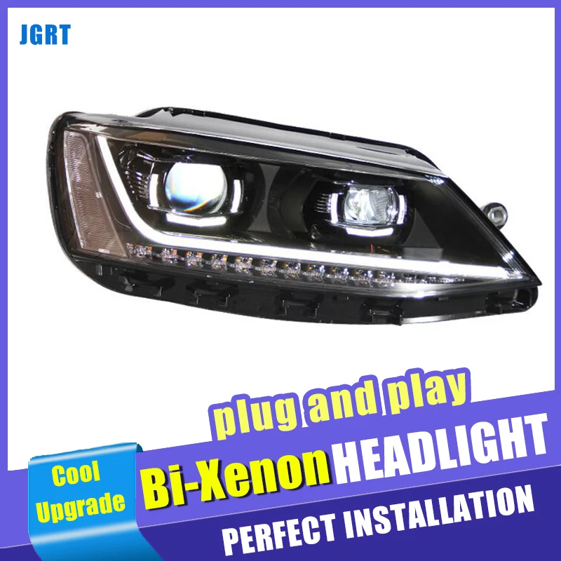 Автомобильный Стайлинг для VW Jetta фары 2012-2018 MK6 светодиодный фар HID комплект