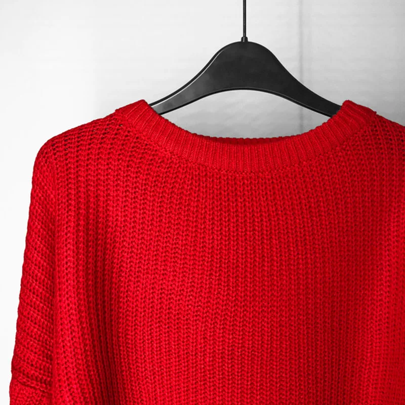 WIXRA Women Sweaters And Pullovers Knitted Female O Neck Knitwear Long Sleeve Ribbed Sweater Jumper Tops AW097 | Женская одежда