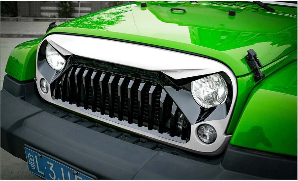 BAWA гоночные грили для Jeep Wrangler JK 2007- передняя решетка аксессуары для гриля для Jeep Wrangler JK автомобильные внешние аксессуары