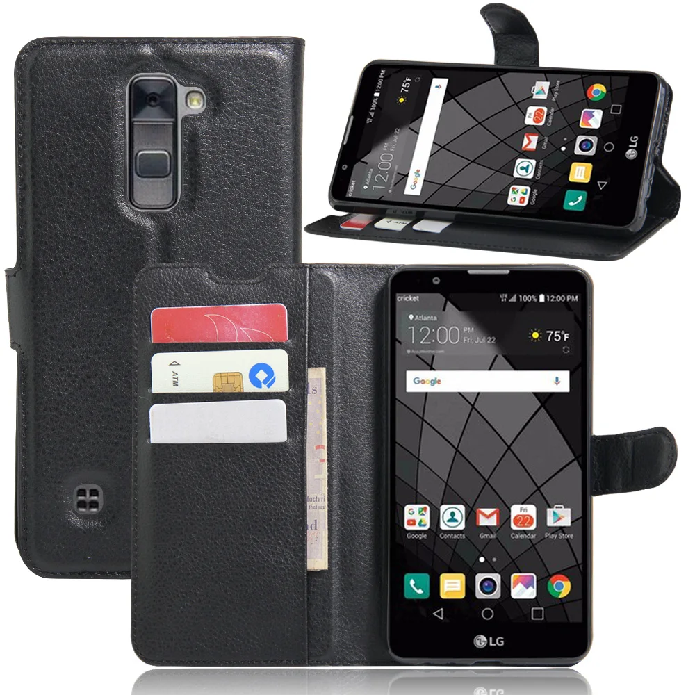 Чехол для LG Stylus 2 Plus K530 K535D/N Стильный чехол-Кошелек из искусственной кожи чехол