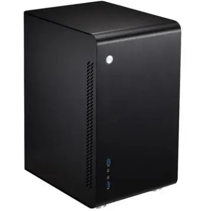 Черный HTPC MATX мини Чехол, алюминиевый чехол для компьютера, USB3.0* 2, домашний кинотеатр компьютер Jonsbo U3 - Цвет: Черный