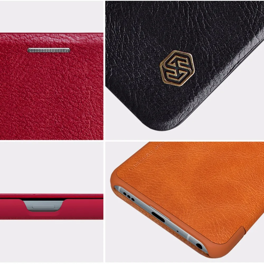 Кожаный чехол для LG G7 ThinQ Nillkin QIN Series, чехол, сумка, защитный флип-чехол для LG G7 ThinQ с розничной посылка