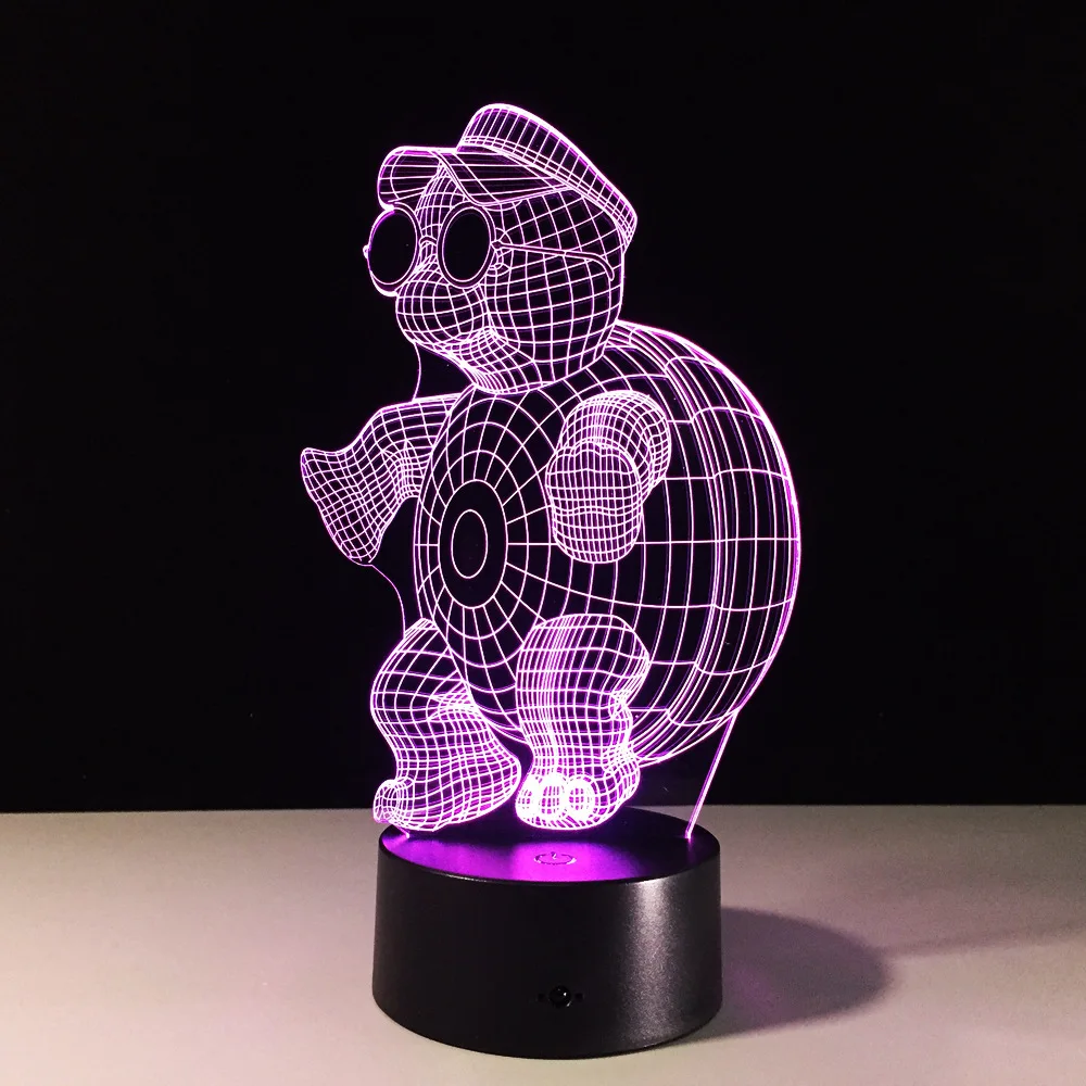 

Acrylic Tortoise LED 3D Night Light USB Desk Table Lamp For Baby Sleeping Home Bedroom Decor Creative Gift