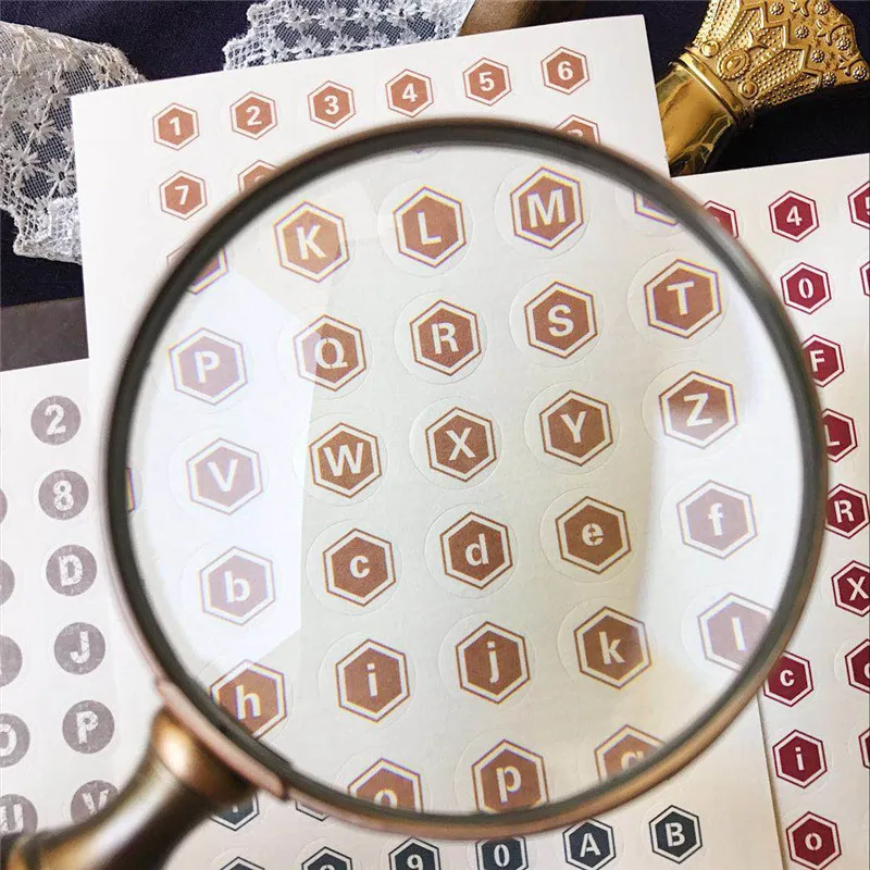 4 листа/набор ретропишущая машинка с буквами и цифрами Еженедельный планировщик