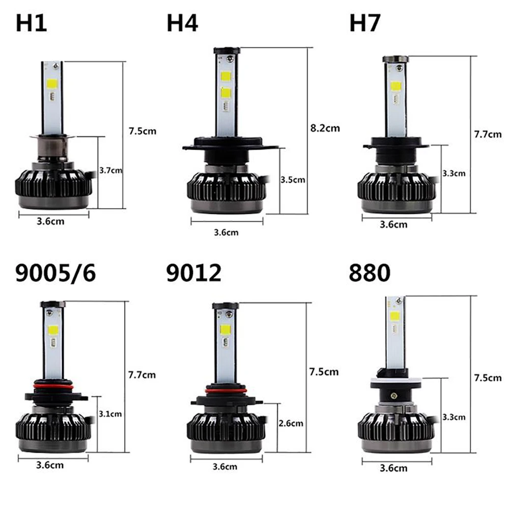 Автомобильные светодиодные лампы для фар Castaleca RGB H4 H7 H11 H1 H3 9005 9006 управление через