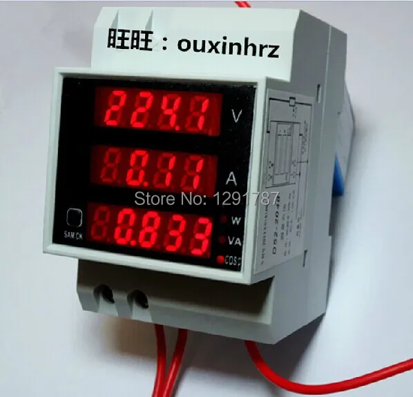Цифровой светодиодный измеритель мощности амперметр вольтметр 80 110 В