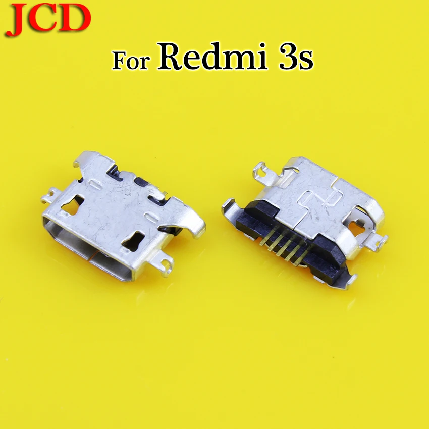 JCD 300 шт. для Redmi 3s micro USB разъем зарядный порт запасные части Lenovo A670 S650 S720 S820 S658T A830 A850