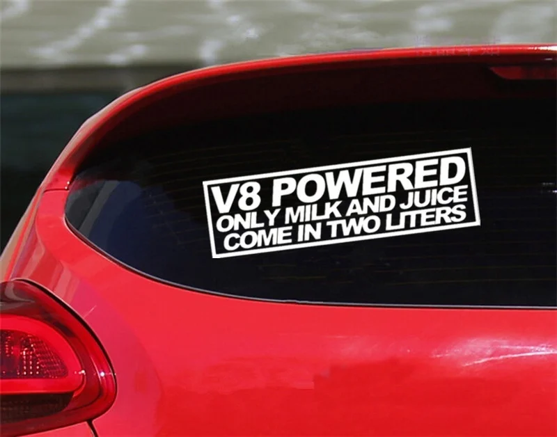 V8 приведенный в действие молока и наклейка для соков виниловые наклейки виде