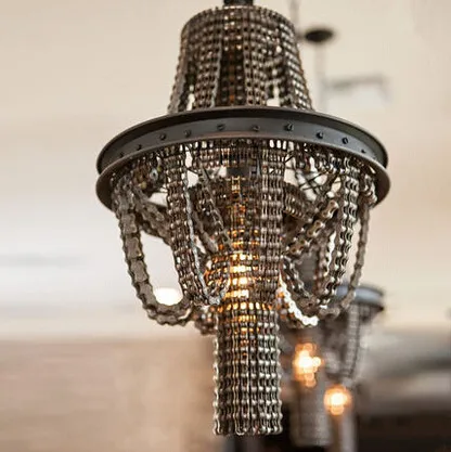 Креативная велосипедная металлическая цепь 40 см в стиле ретро Лофт промышленный