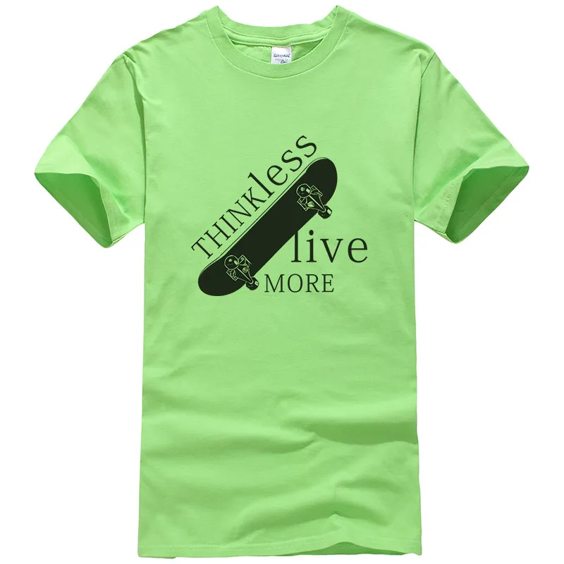 Думаю меньше жить более скейтборд футболка мужские летние топы с короткими