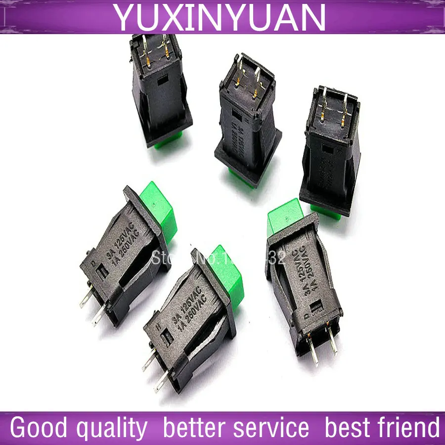 Блокирующий кнопочный переключатель/DS-429 a 1 a/250 v green 10 шт./лот | Строительство и