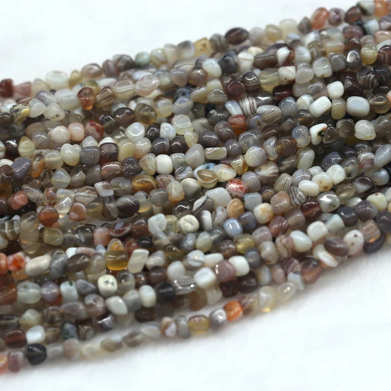 Оптовая продажа натуральное кружево бусины из Ботсваны агата усиленного оникса