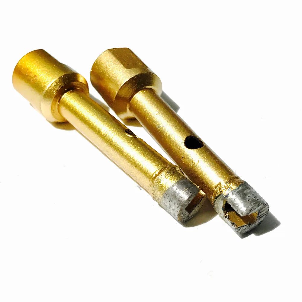 Бесплатная доставка 2 шт. 10 * M10 мм Алмазная мраморная кольцевая пила сверло для