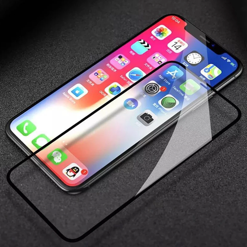 SMILYOU Anti-Explosion New 5D Screen Protector for iPhone X Premium Glass Curved Edge Tempered Film 10 glass | Мобильные телефоны и