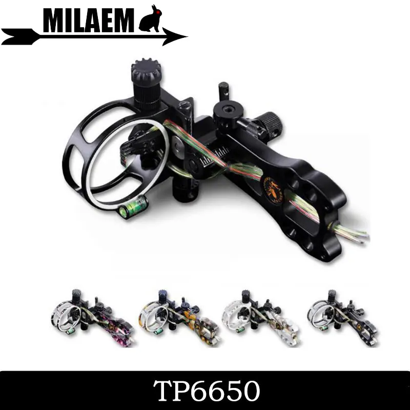

1pc Archery Compound Bow Sight 5 Pin Micro Adjustable Left Right Handed Shooter CNC Machining Outdoor Shooting Accessories