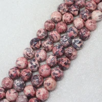 mini order is 7 6 14mm pink blue multicolor snow jades stones round diy jewelry making loose beads 15