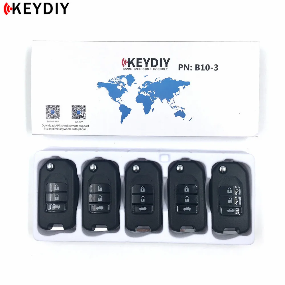 KEYDIY 5 шт./лот KD B10 3 Новый KD900/KD900 +/URG200 ключевой программатор серии B пульт