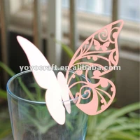 hot sell many designs good quality wholesale party favor laser cut paper place cards