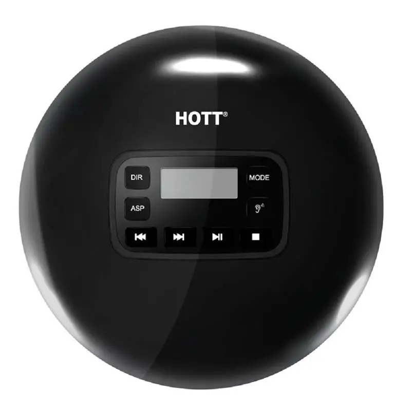 Портативный Компактный CD плеер с ЖК дисплеем стерео наушниками и адаптером