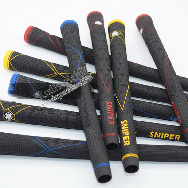 Новые резиновые ручки для гольфа снайперские 3 цвета на выбор 10 шт./лот деревянные
