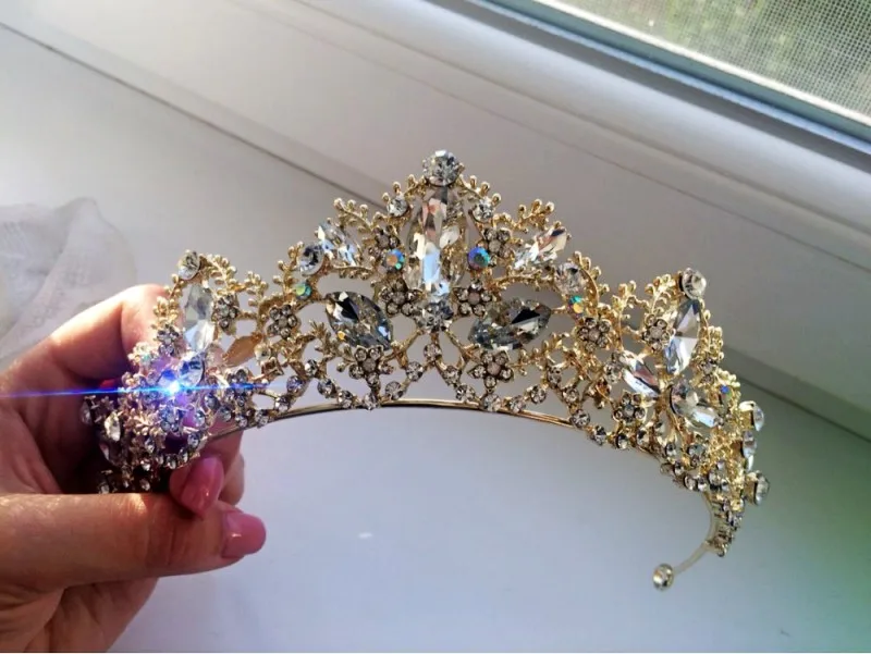Циркониевая тиара, медные циркониевые тиары, Micro Pave CZ, Корона невесты, свадебные украшения для волос, диадема, стразы, короны, свадебная бижутерия, Coroa