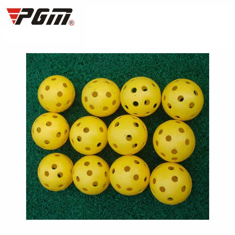 

Pgm 2Pcs/set Rubber Elastic Golf Balls Airflow Hollow with Hole Golf Balls Practice Training Aids Sports Accessories D0715