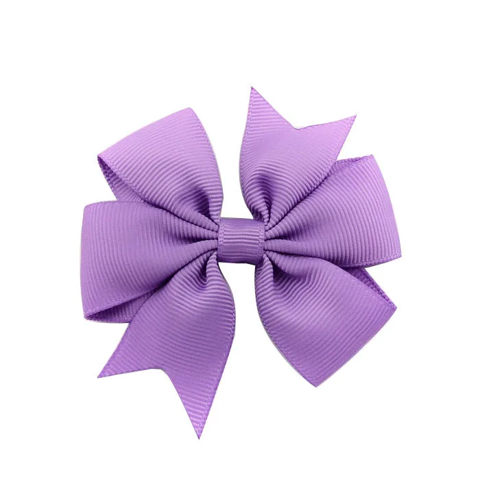 5 Purple Новые 3 дюймов милый бант для волос, бутик модная куртка с надписью «Mini Заколки для волос для девочек; юбка-пачка принцессы с лентой, украшение-бант, Детские аксессуары для волос - Цвет: 5 Purple