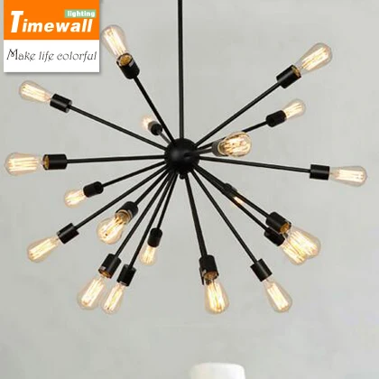 Clothing store pendant lamp personality retro Bar Cafe American industrial wind artificial satellite | Лампы и освещение