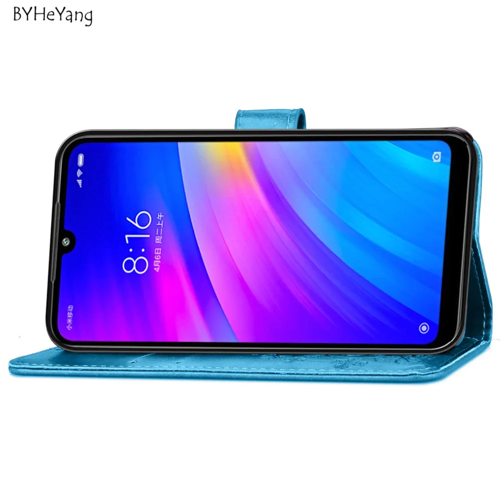 Чехол для Xiaomi Redmi 7 чехол кошелек с подставкой из искусственной кожи телефона