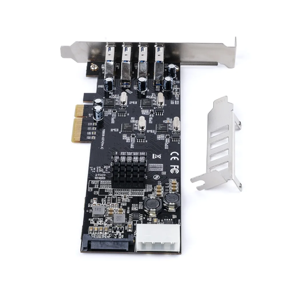 ORICO 4 порта USB 3 0 PCI-e Расширительная высокоскоростная карта 5 Гбит/с 4/15 pin PCI Express HDD