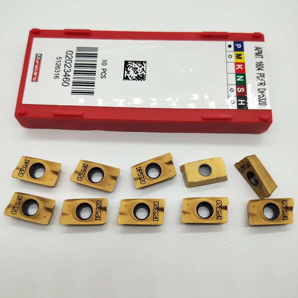 10 шт. APMT1604 PDER DP5320 фрезерные твердосплавные вставки токарный станок фрезерные инструменты с ЧПУ Фрезерный резак отделка APMT1604PDER