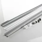 Алюминиевый профиль для светодиодного освещения, DHL 40-100 компл.лот, 0,5 м, 12 мм, плоский алюминиевый корпус