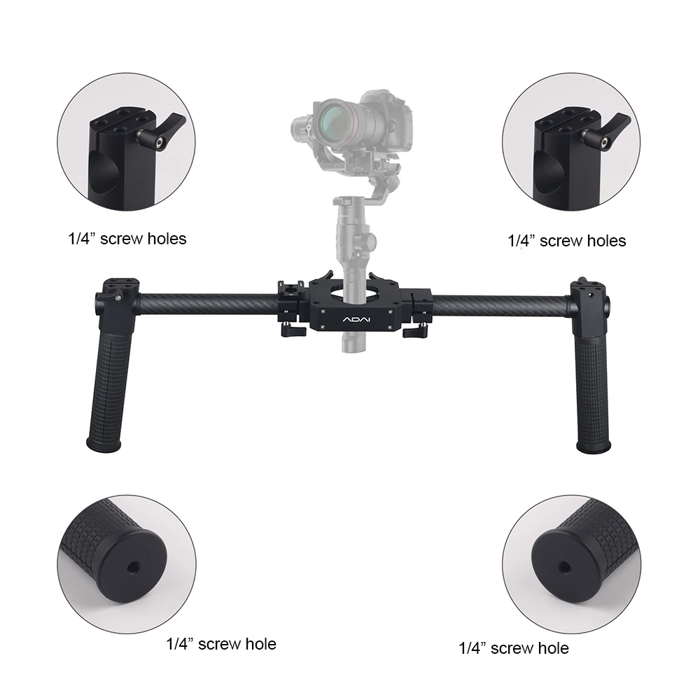 Кронштейн ручной комплект для руля с двойной ручкой крана ZHIYUN Plus/V2/2 FEIYU a1000/a2000/G6 Plus