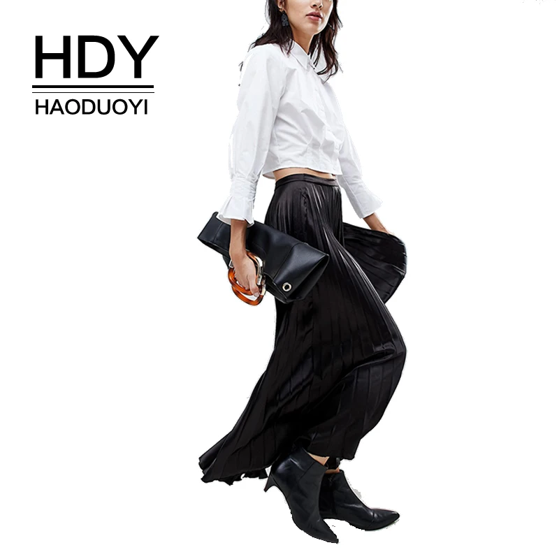 HDY Haoduoyi 2019 Белая хлопковая рубашка для женщин однотонная белая женская в деловом
