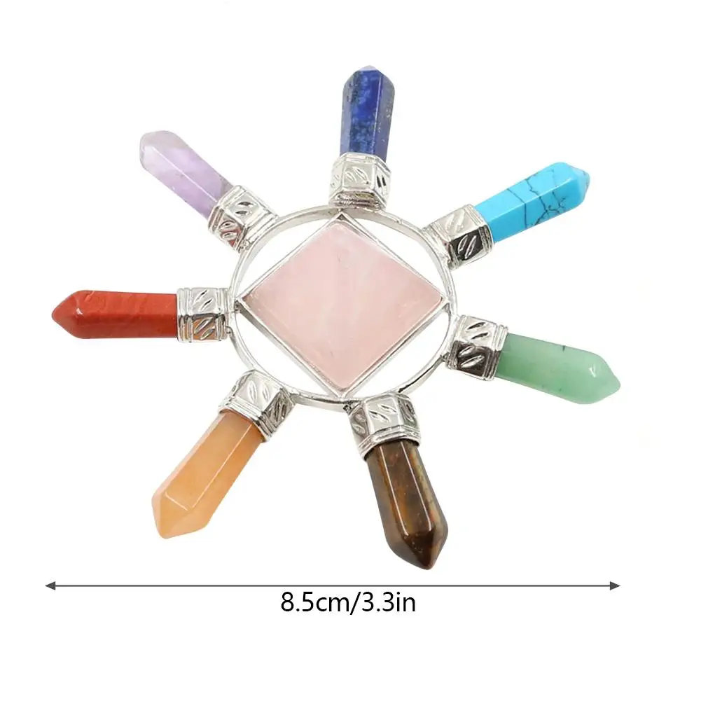 

Furniture Decoration Natural Crystal Colored Crystal Chakra Energy Pyramid Crystal Crafts Decoration great gift
