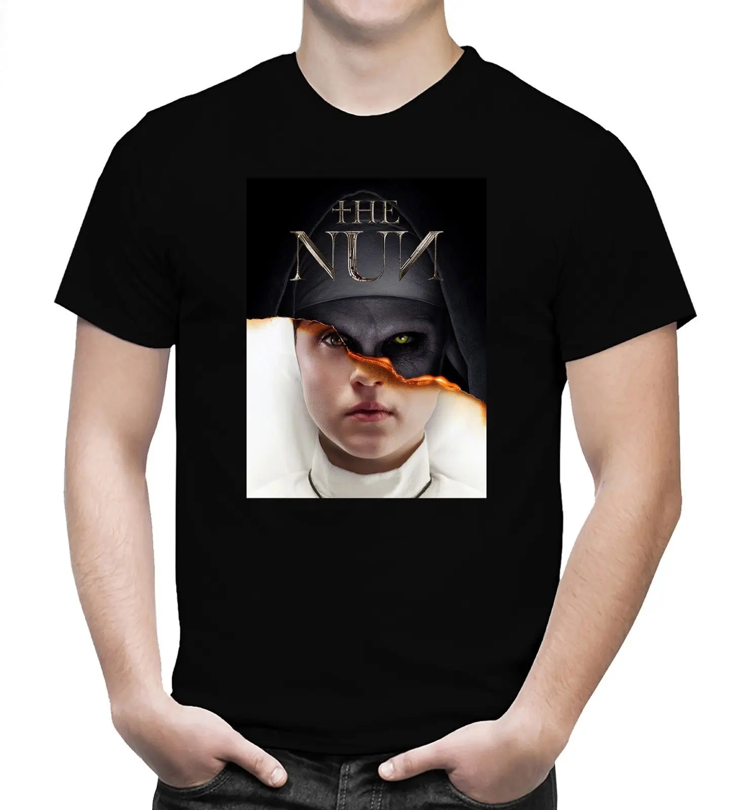The Nun футболка американский ужас фильм триллер хорошая Мужская Размер S-5XL | одежда