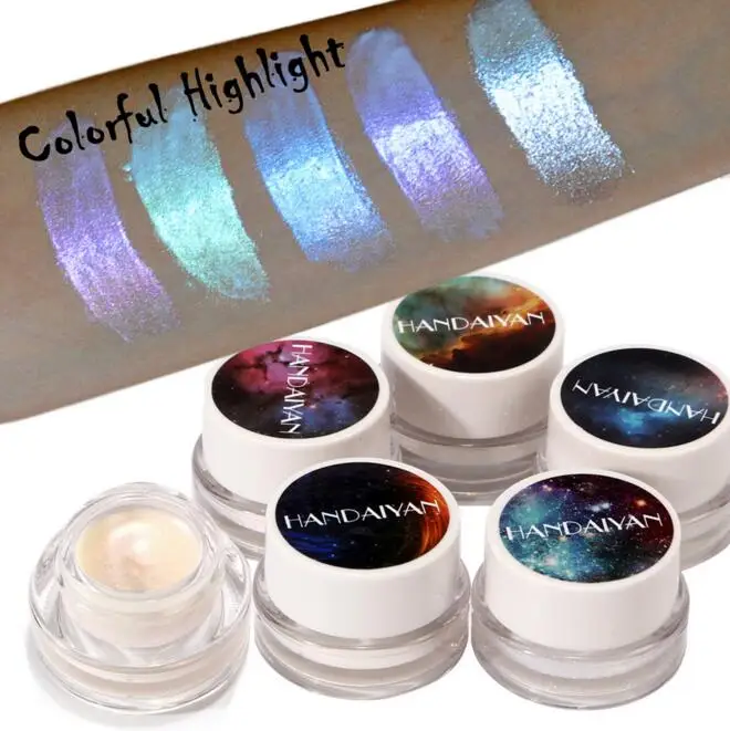 HANDAIYAN Shimmer 5 цветов крем ярче Countour базы Bronzers маркеры лицо Палитра Выделите Макияж