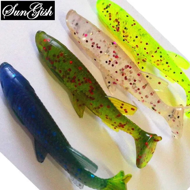 Мягкие Приманки Bionic четыре цвета Рыболовные Снасти Питания Рыбы FA0091 | Спорт и