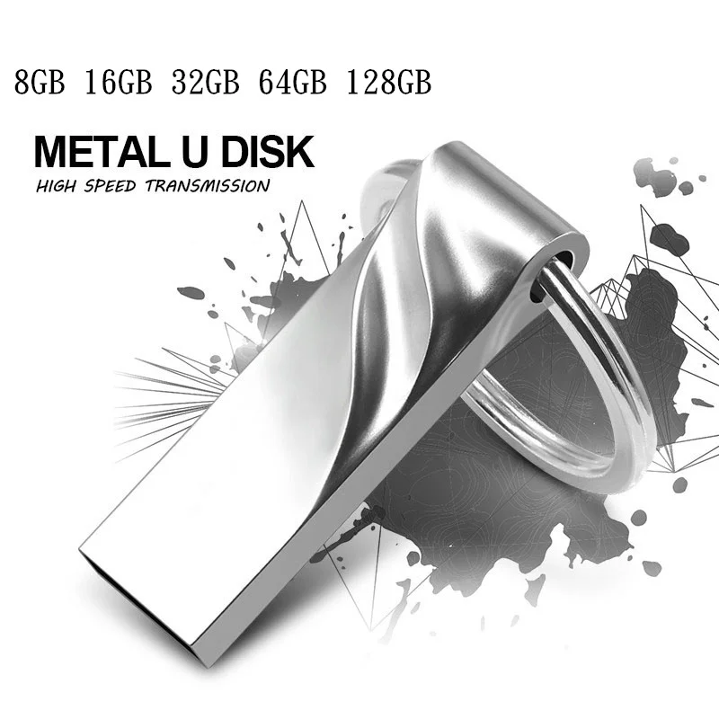 Металлический водонепроницаемый флеш накопитель 32 ГБ высокоскоростной USB 2 0 64 16 8