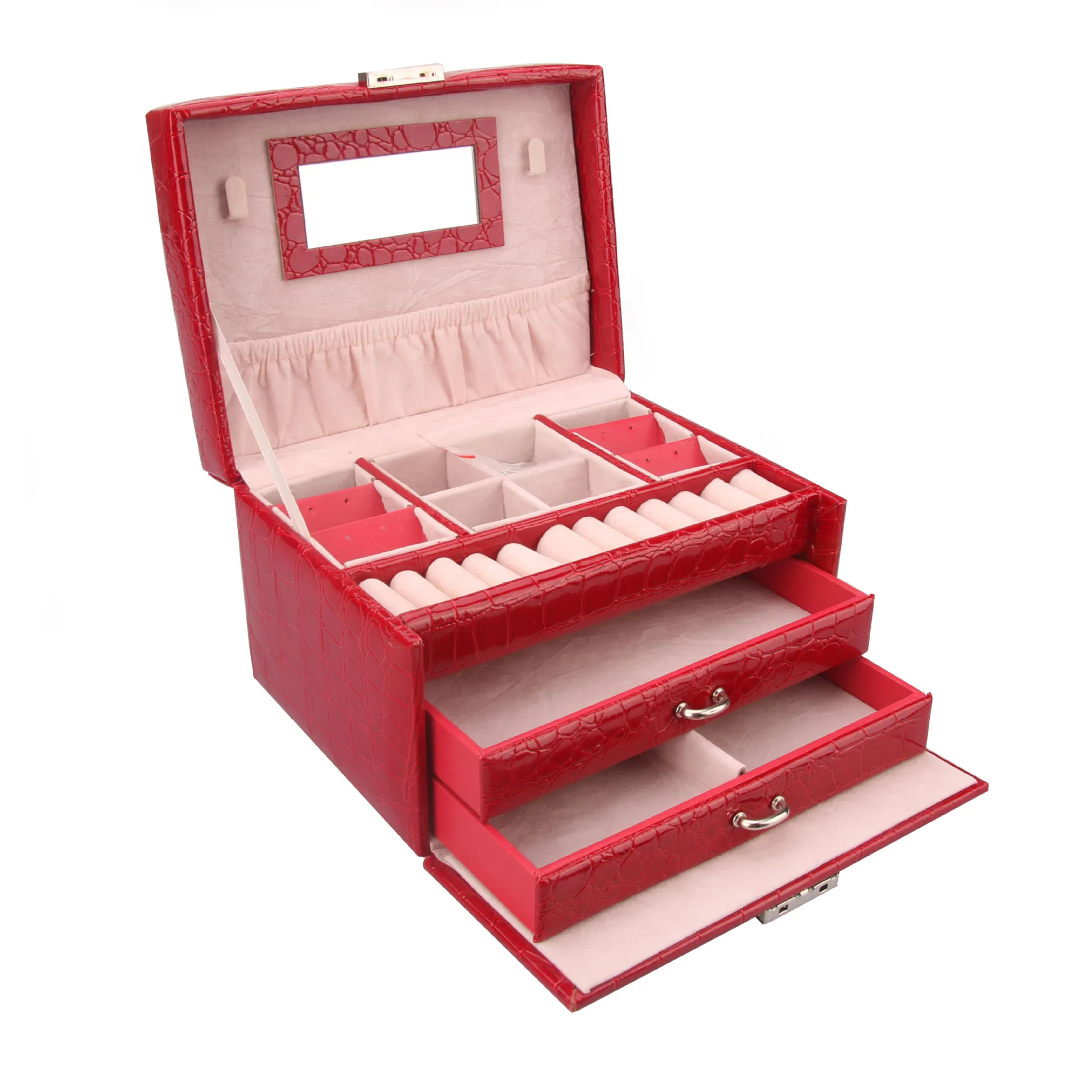 Шкатулка для ювелирных украшений модная кожаная Подарочная коробка изделий