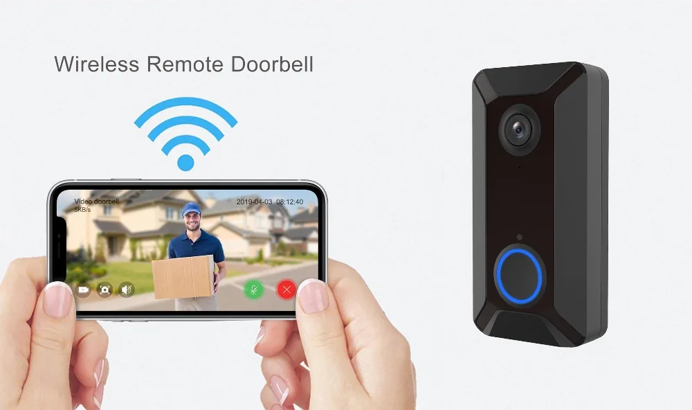 Умная WiFi видеокамера на дверной звонок v6 визуальный домофон с облачным хранением ночного видения IP дверной звонок беспроводной домашней камеры безопасности