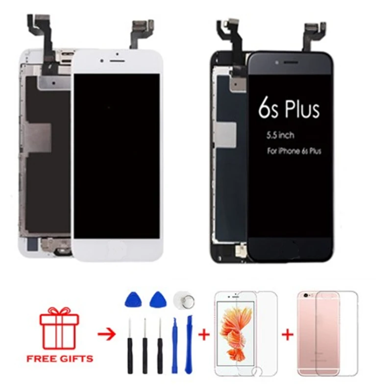 ЖК дисплей в сборе для iPhone 6SP сменный сенсорный стеклянный дигитайзер 6s plus модуль
