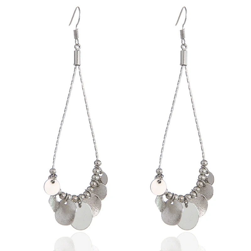 Fashion Geometric Drop Earrings Retro Light Film Pendant Oorbellen For Women Gift Rhinestone Vintage Pendientes | Украшения и