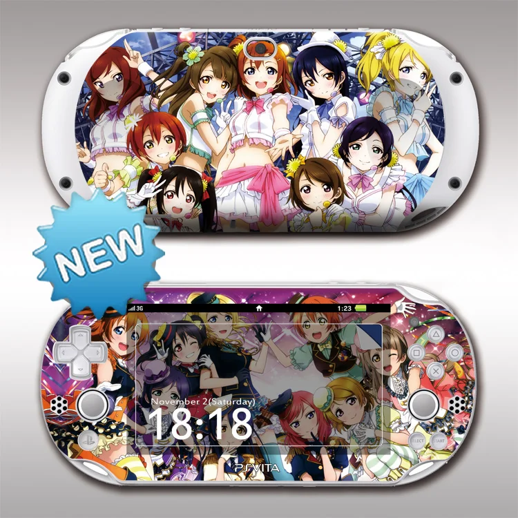 Передняя и задняя защитная PSV2000 кожи Стикеры s крышка для sony PS vita, PS vita 2000 сабля PSV2000 наклейка lovelive виниловые наклейки на кожу защиты